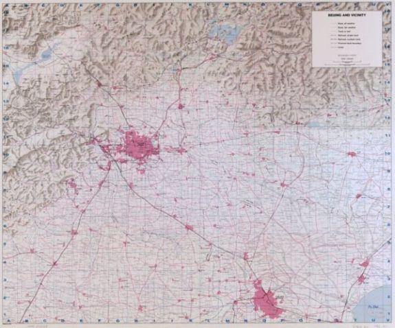 1986 Map| Beijing and vicinity| Beijing Region|Beijing Region China|Ch - New York Map Company