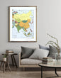 2008 Map| Asia| Asia Map Size: 18 inches x 24 inches |Fits 18x24 size - New York Map Company