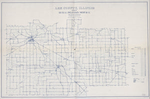 1912 map Lee County, Illinois showing rural delivery service. Map Subjects: Illinois | Lee County | Rural Free Delivery |