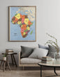 1972 Map| Africa. 2-72| Africa Map Size: 18 inches x 24 inches |Fits 1 - New York Map Company