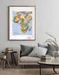 1993 Map| Africa| Africa Map Size: 18 inches x 24 inches |Fits 18x24 s - New York Map Company