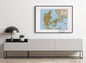 1999 Map| Denmark| Denmark Map Size: 18 inches x 24 inches |Fits 18x24 - New York Map Company