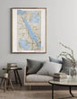 1979 Map| The Red Sea| Red Sea Region Map Size: 18 inches x 24 inches - New York Map Company