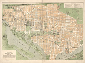 1892 map The altograph of Washington City, or, stranger's guide: Entered according to Act of Congress .. 1892 by James T. DuBois .. Map Subjects: District of Columbia | Tourist | Washington | Washington DC