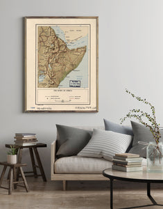 1959 map The Horn of Africa. Map Subjects: Horn of Africa