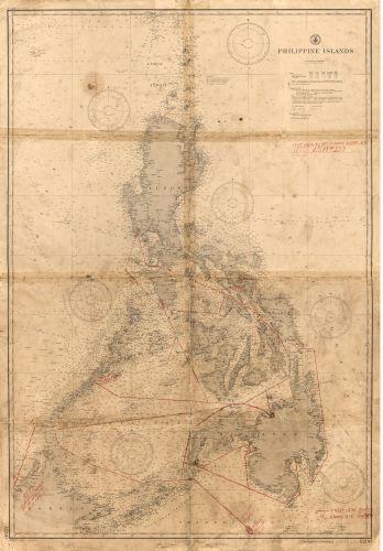 Map of Philippine Islands Philippines|Philippines|Coasts|Nautical Charts|Philipp