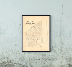 Summary: Cadastral survey map showing residential lot lines, lot numbers, some dimensions, and some square-footage data. Copy annotated in lead pencil, mounted on cloth backing, and rubber-stamped under Lots for sale by A.L. Barber and Co., cor. 8th and