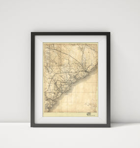 1860 Map of the coast of South Carolina, from Charleston to Savannah | Atlantic Coast | Atlantic Coast S.C | Charleston | Charleston S.C | Georgia | Savannah | Savannah Ga | South Carolina | United States Title, date, and scale from Stephenson's Civil Wa
