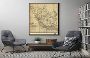1825 map Richland District, South Carolina