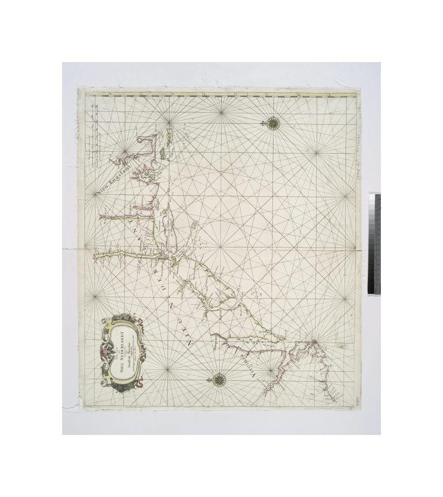 1676 (Questionable) map of Amsterdam Pas caarte van Nieu Nederlandt Doncker, Hendrick, 1626-1699 (Cartographer) Publisher/ Uytgegeven door Hendrick Doncker inde Nieubbruggsteeg in't stuermans Gereetschap het derde huys Vande Nieubrugh inde straet, - New York Map Company