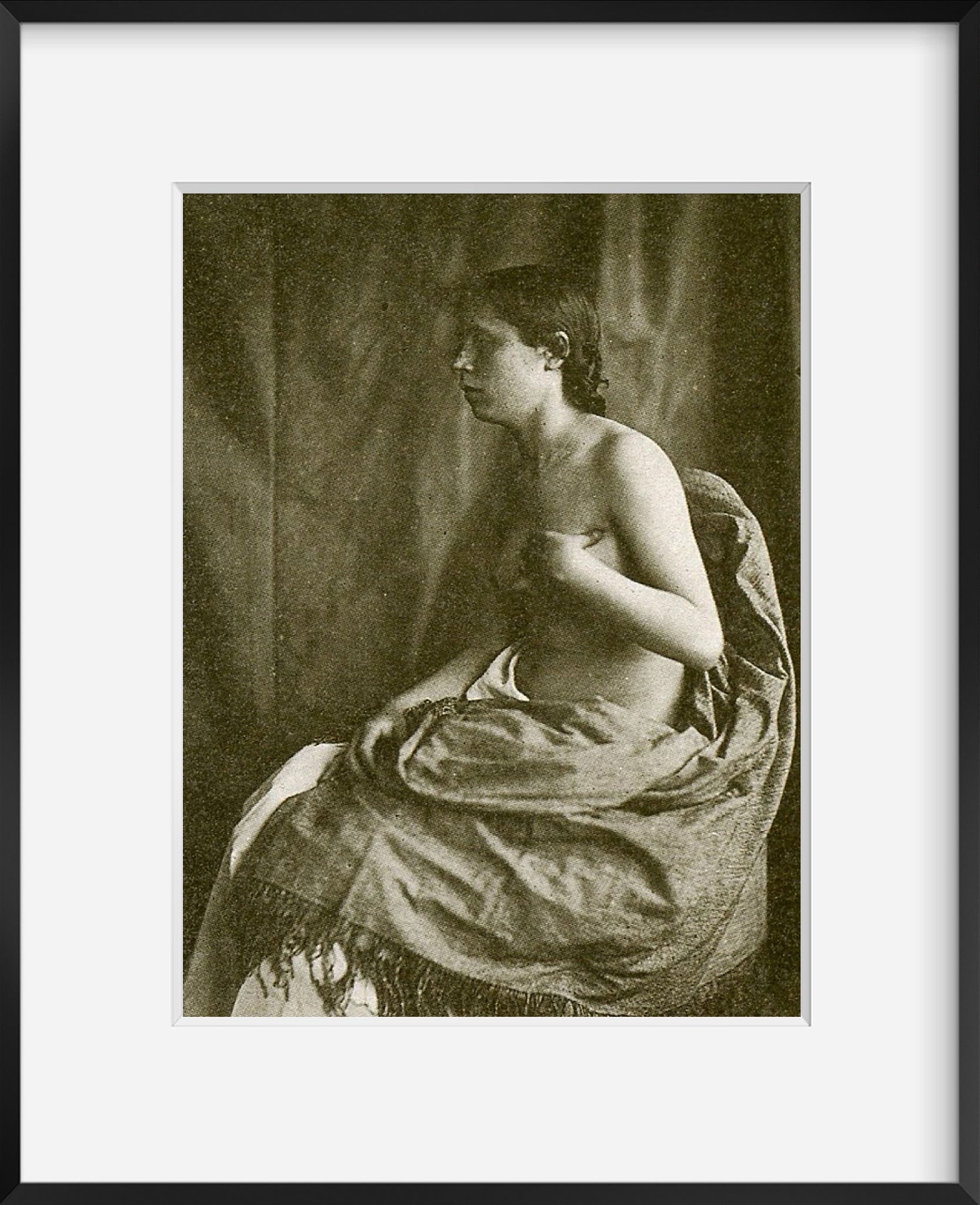 1800s Vintage Nudes Ebony - 1800s woman's fashionable nude photograph stylish vintage 8x10 black &  white d5s