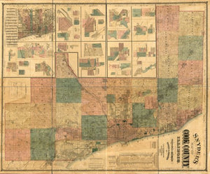 Summary: Land ownership map, 107 Includes "index to cities, villages, post offices, railroad stations etc." and "index to townships." Insets: Barrington - Bartlett - Schaumberg Centre - Palatine - Arlington Heights - Wheeling - Mount Prospect - Desplaine