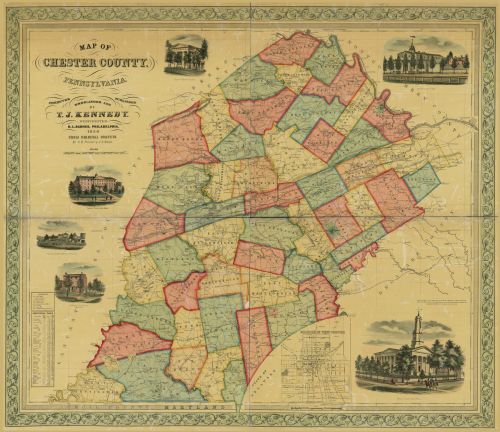 Map of Chester County, Pennsylvania Chester County|Pennsylvania|West Chester|Che