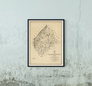 1866 Map|Title: Map of Rappahannock County, Virginia|Subject: Cadastral Landowne