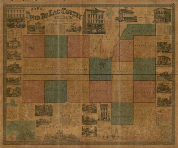 1858 Map of Fond du Lac County, Wisconsin | Cadastral Fond Du Lac County | Landowners | Real Property | Wisconsin LC Land ownership maps, 1417