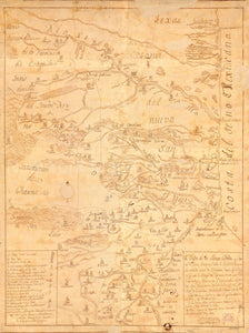 1747 mapa de la Sierra Gorda y Costa del Seno Mexicano desde la Cuidad de Queretaro. Map Subjects: Indians of Mexico | Mexico | Missions | Spanish - New York Map Company