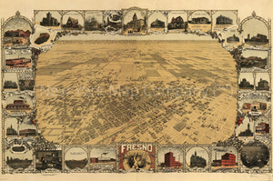 1901 map Fresno, California 1901. Map Subjects: California | Fresno | Fresno |