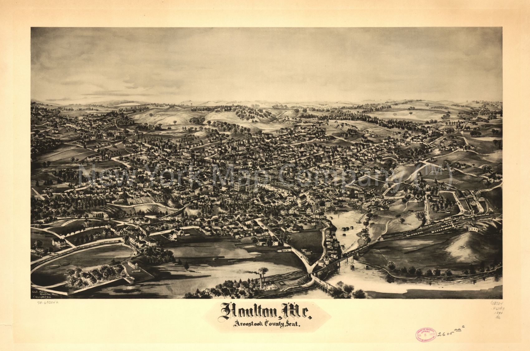 1894 map Houlton, Me. Aroostook County seat. Map Subjects: Houlton | Houlton Me | Maine |