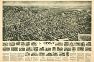 1925 map Freeport, L.I., 1925, N.Y. Map Subjects: Freeport | Freeport NY | New York |