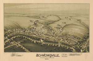1894 map Schwenksville, Montgomery County, Pennsylvania, 1894. Map Subjects: Pennsylvania | Schwenksville | Schwenksville Pa |