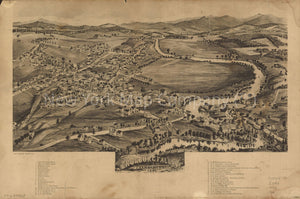 1892 map Enosburg Falls, Vt., Franklin Co., 1892. Map Subjects: Enosburg Falls | Enosburg Falls | Vermont